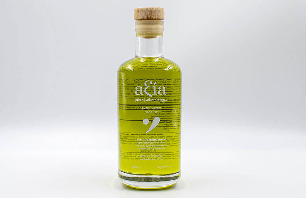 bottle landscape virgin olive oil axia